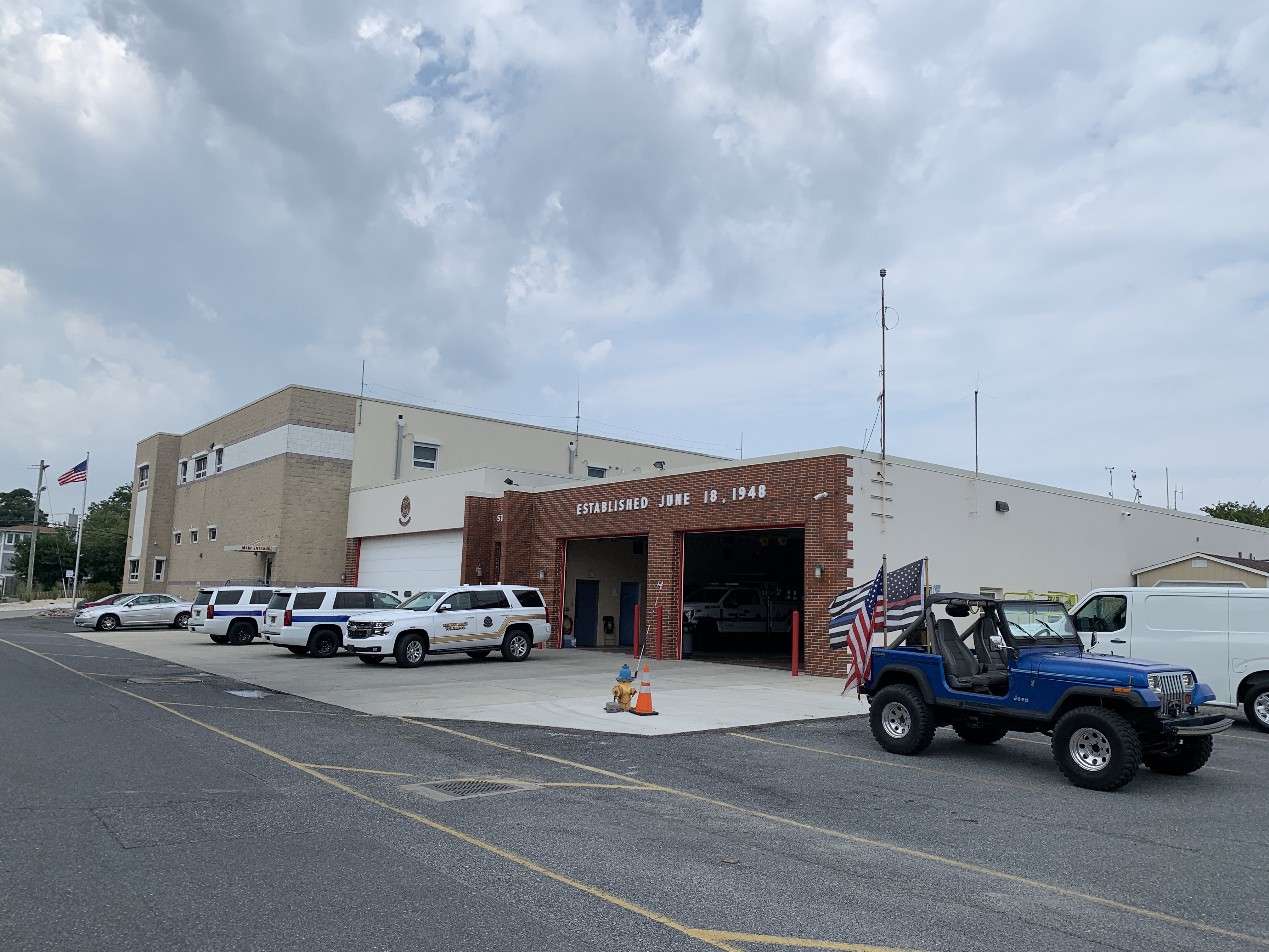 Rear of the Bethany Beach Fire Station